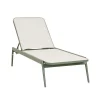 Portsea Classic Sunbed - Jade - White
