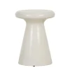 Seville Podium Large Side Table - White Tile