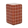 Seville Tile Side Table - Red Glaze