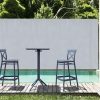 Siesta Sky Bar Table 3 Piece Set with Cross 75 Bar Stools