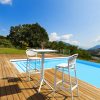 Siesta Sky Bar Table 3 Piece Set with Marcel 75 Bar Stools