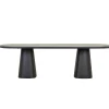 Valencia Dining Table - Charcoal Stone - Black