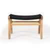 Zen Lazy Chair Ottoman – Black
