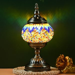Blue Prism Exotic Mosaic Table Lamp