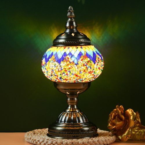 Blue Prism Exotic Mosaic Table Lamp