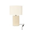 Geo Travertine Lamp – 30cm