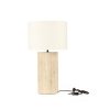 Geo Travertine Lamp – 40cm