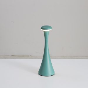 Green Modern Minimalist LED Mushroom Lamp - Touch Control Rechargeable Night Light