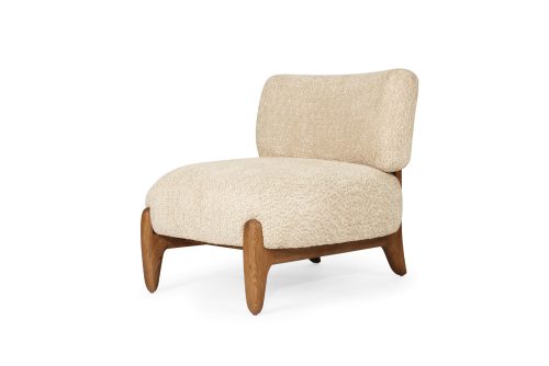 Iris Occasional Chair – Natural on Caramel Frame