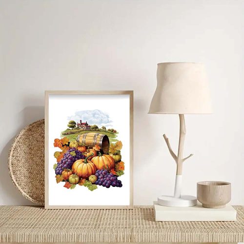 Purple grapes Thanksgiving Wooden Puzzle
