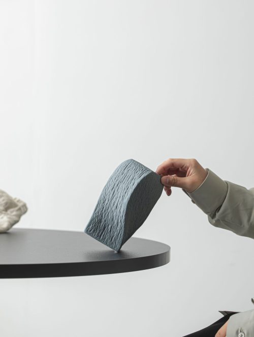 Sculptural Grey Vase