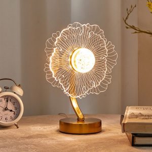 Sunflower Shape Luxury Acrylic Table Lamp