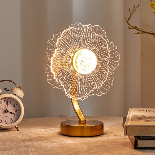 Sunflower Shape Luxury Acrylic Table Lamp