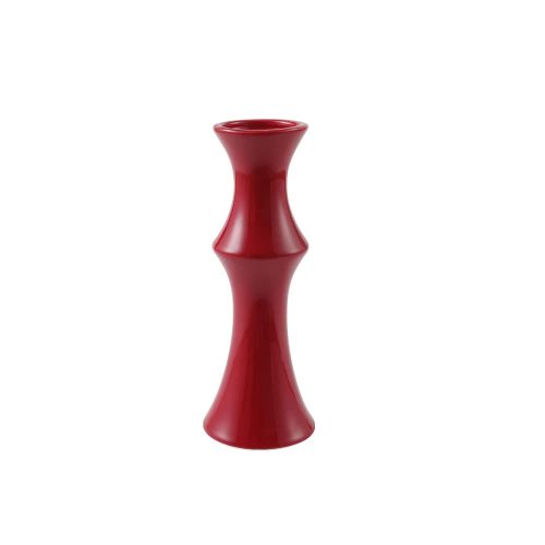 Vibrant Red Ceramic Vase