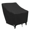 Waterproof Oxford Cloth Furniture Set Cover - Protects Outdoor Table and Chairs - 102x79x70cm - Black