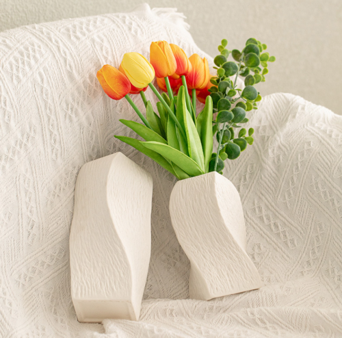 White Home Accent Vase
