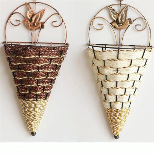 Woven Rattan Flower Holder