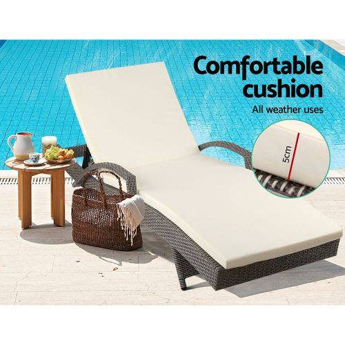 adjustable beach lounger