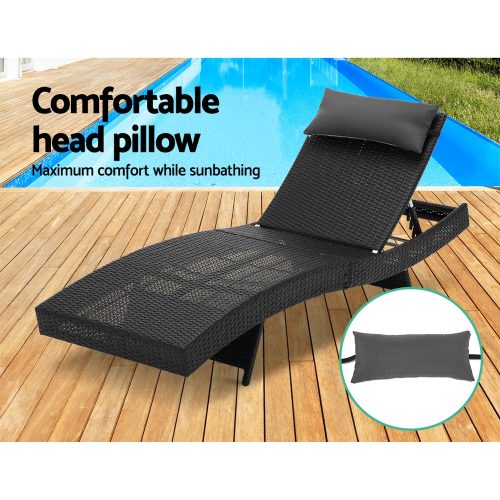 adjustable garden lounger