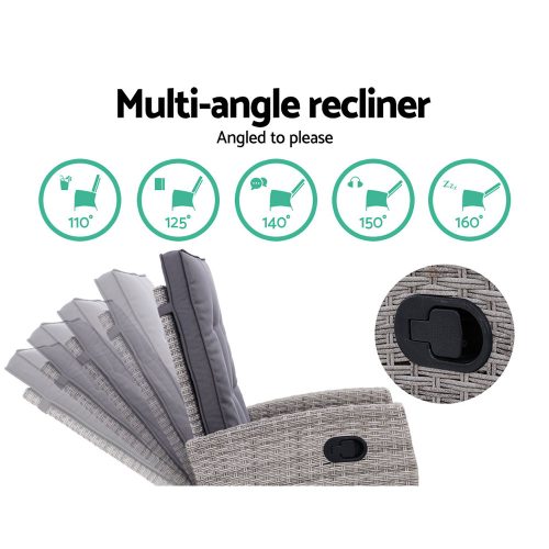 adjustable outdoor lounge chair