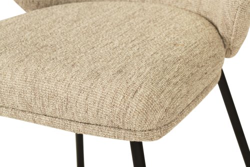 black frame dining chair