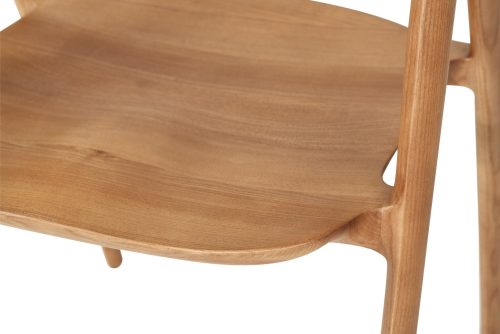 caramel wood chair
