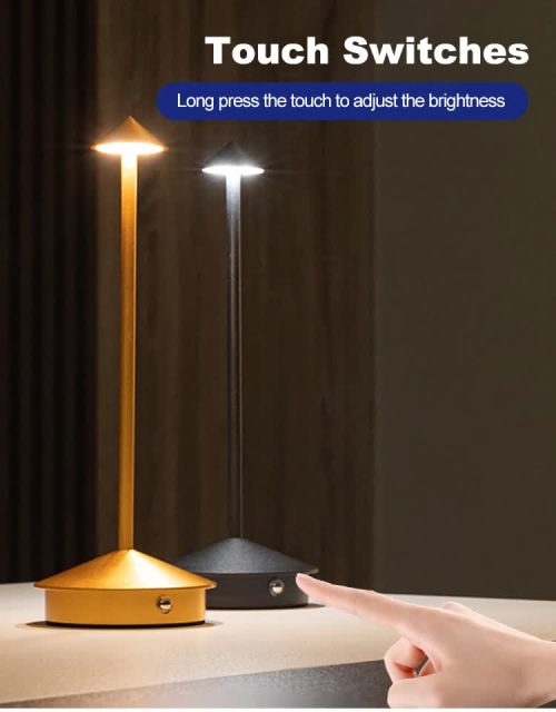 cordless brown LED lamp