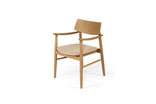 cushioned armchair
