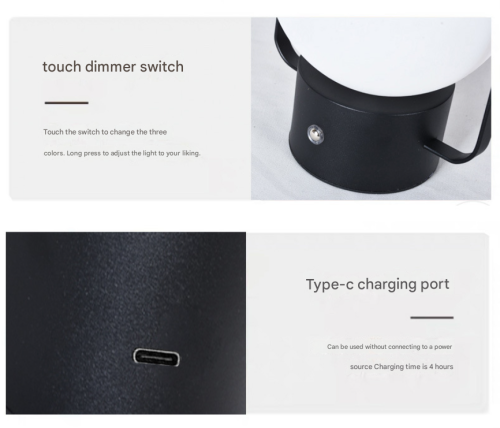 dimmable touch light