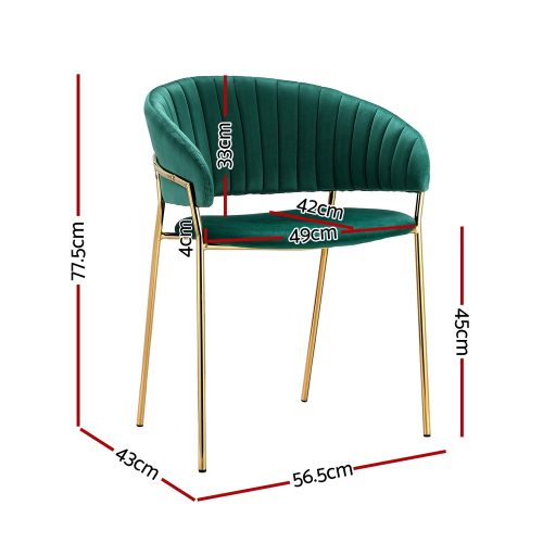 green velvet chairs