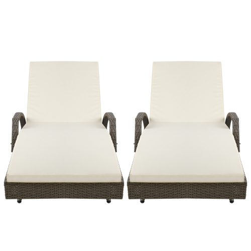 grey and beige loungers