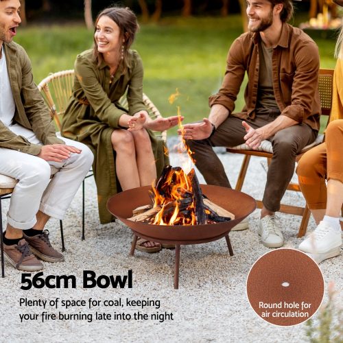 iron fire pit bowl