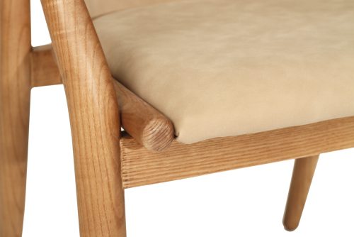 light khaki fabric chair
