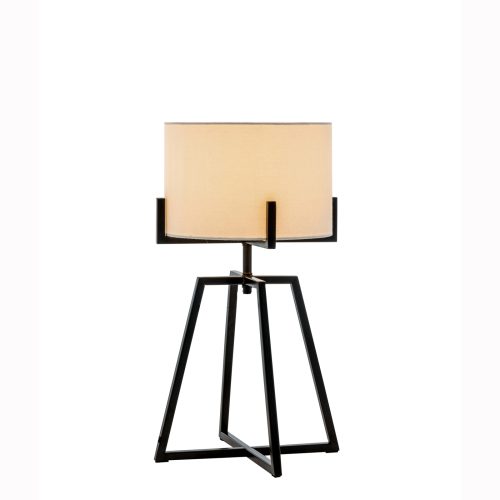 linen shade desk light