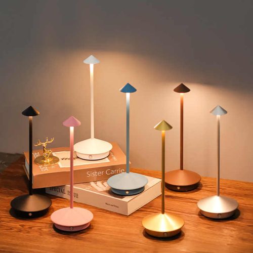 modern pink bedside lamp