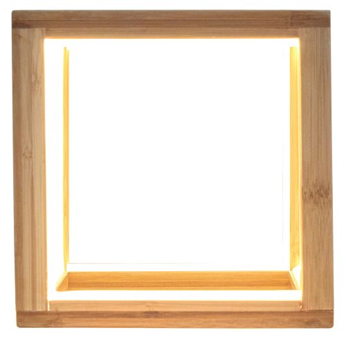 natural bamboo LED lamp