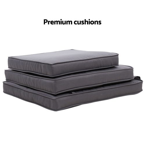 patio lounge set black