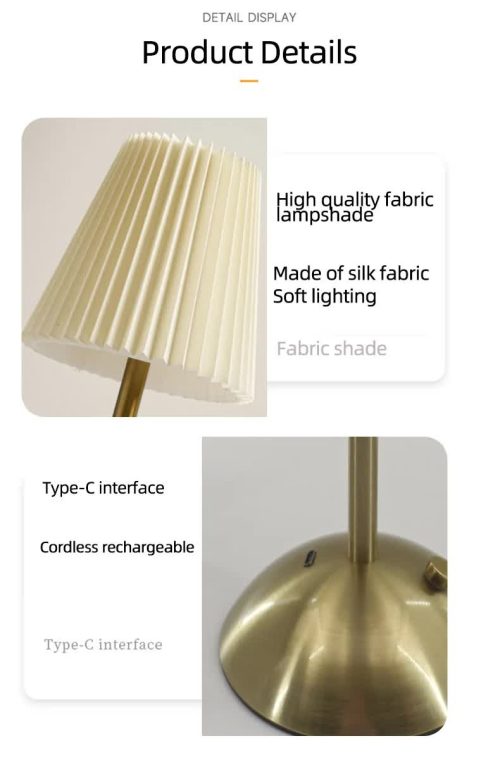 pleated fabric lamp shade