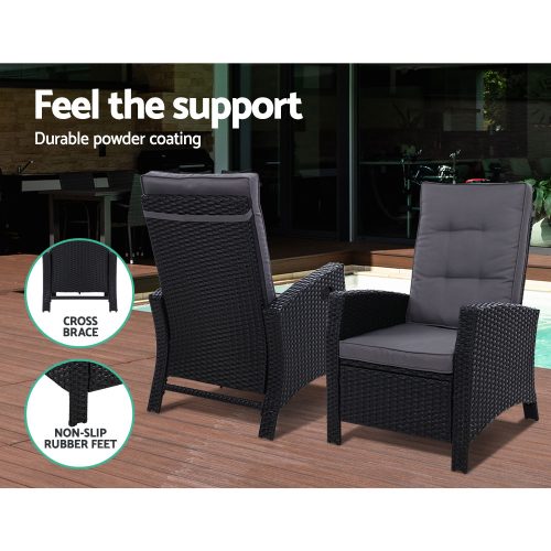 poolside recliner set