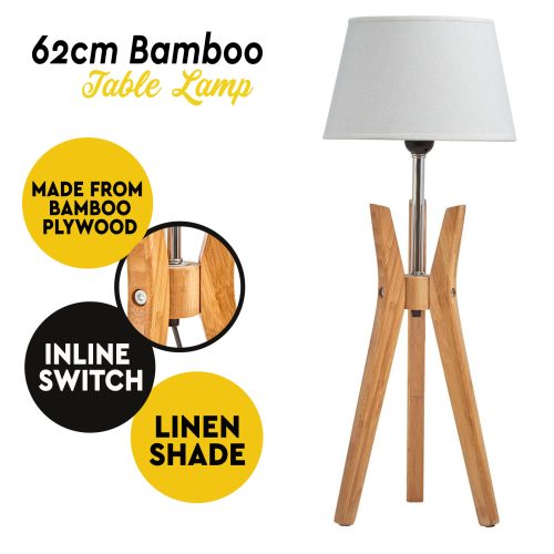 rustic geo table lamp