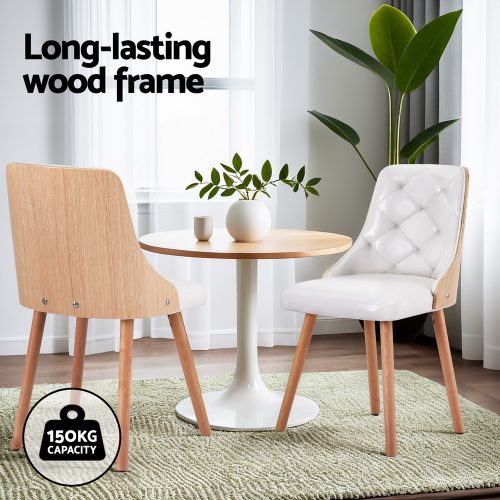 set of 2 dining chairs