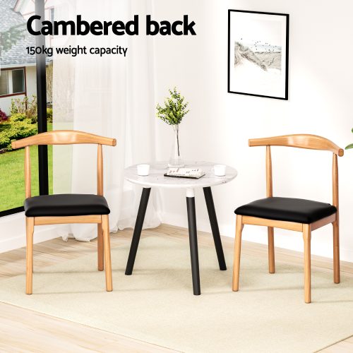 set of 2 dining chairs
