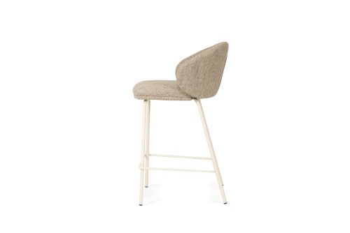 sleek upholstered stool