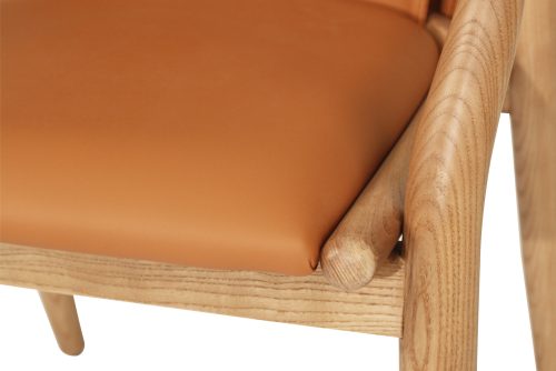 tan fabric chair