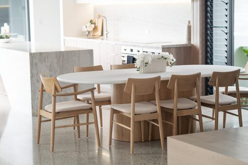 upholstered dining arm chair