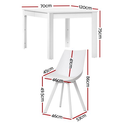 white dining table set