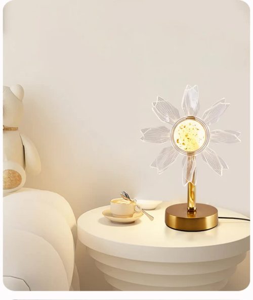 windmill Shape Luxury Acrylic Table Lamp