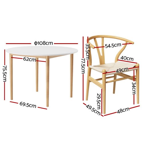 wishbone dining chairs
