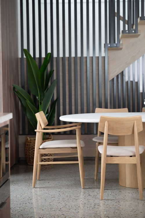 wooden armchair