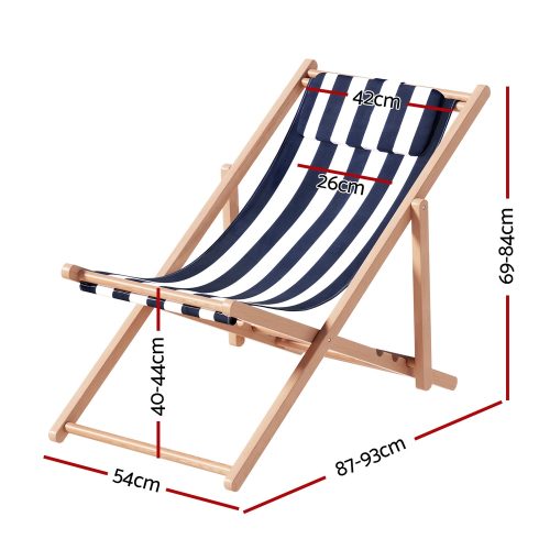 wooden sun lounge